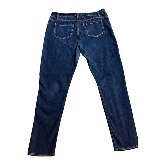 Women's Bobbie Brooks Dark Blue Denim Stretch Jeans Back Pockets. ( Sz 1X 16/18) - Picture 3 of 7